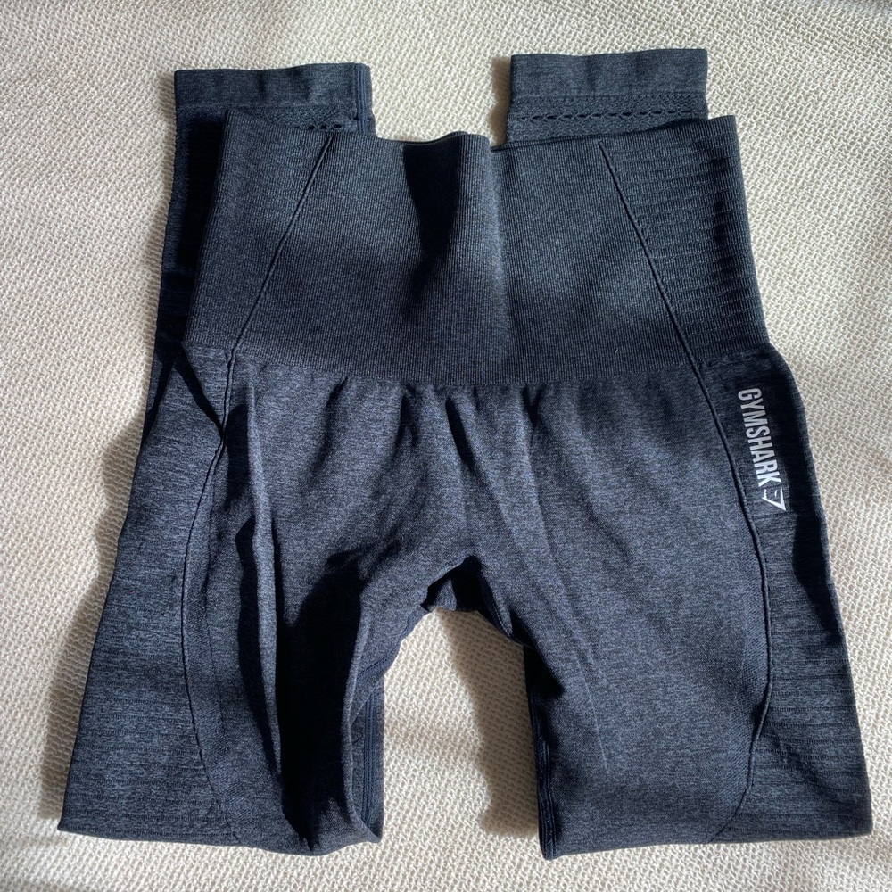gymshark charcoal grey high waisted legging M